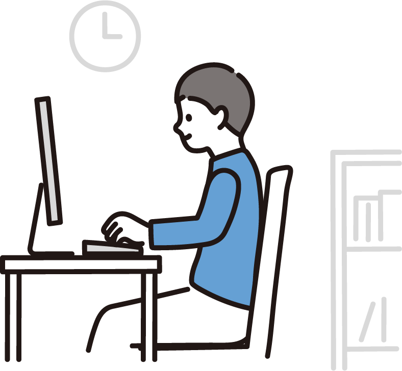 自分のペースで活動できる